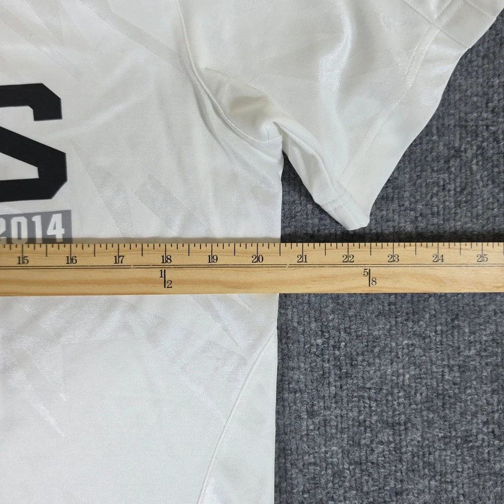 2014 NBA Finals Adidas Tim Duncan San Antonio Spurs Jersey Shirt White Mens M